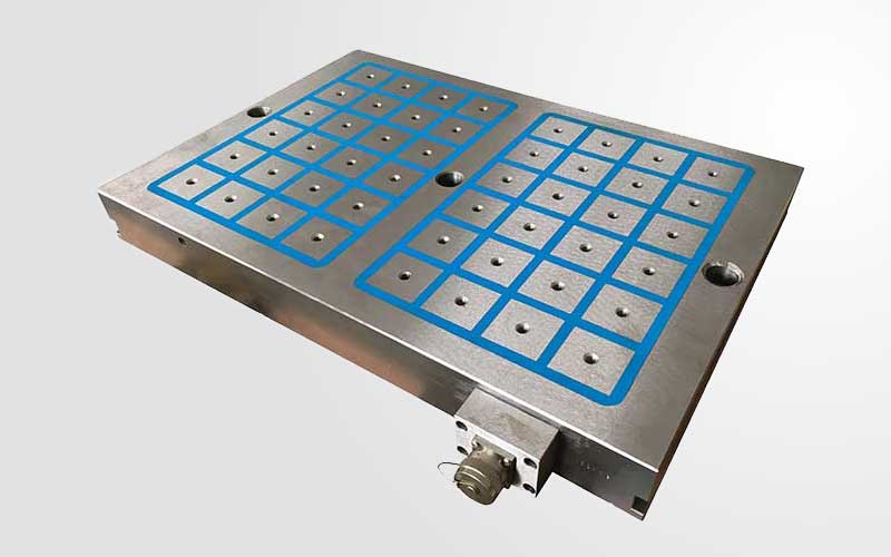 High density electro permanent magnetic chuck with square 50×50 poles